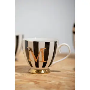 Maison by Premier Mimo Duchess M Letter Monogram Mug