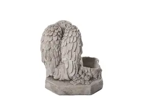 Detailed Guardian Angel Boy Memorial Stone