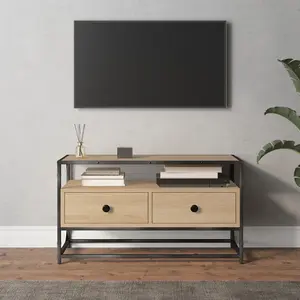 Berkfield TV Cabinet Sonoma Oak 80x35x45 cm Engineered Wood