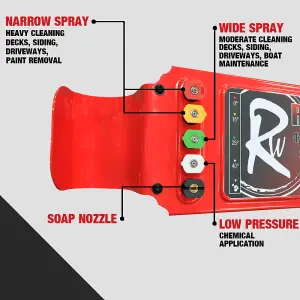 RocwooD Petrol Pressure Washer Electric Start 5000 PSI