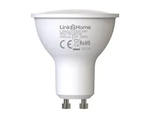 Link2Home Gu10 Wi-Fi Led Lamp With Rgb Pack 4