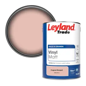 Leyland Trade Vinyl Matt Walls & Ceilings Emulsion Paint Fragrant Bouquet (PPG1193-4) 5L