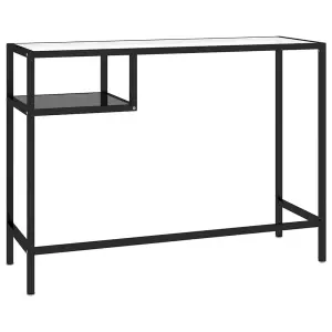 Berkfield Computer Desk Black 100x36x74 cm Glass