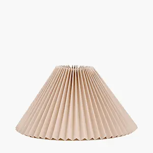 Natural Linen Hard Pleat Tapered Lampshade