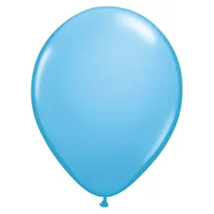 Globos Latex Plain Balloons (Pack of 100) Sky Blue (5in)