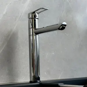 Liquida W16CH Single Lever 360 Degree Swivel Spout Chrome Kitchen Tap