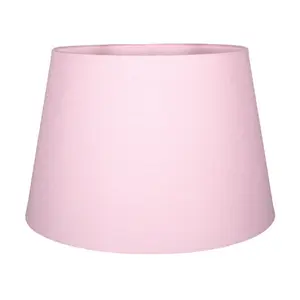 Traditional Linen Fabric Drum Shade for Pendant & Lampshade Pink / 16cm H x 25cm W x 25cm D