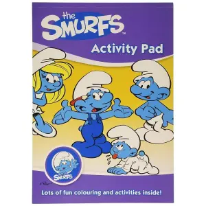 The Smurfs Plastic Activity Pad Multicoloured (One Size)