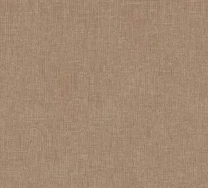 Galerie Welcome Home Bronze Brown Cotton Texture Wallpaper