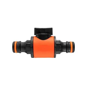 Garden Hose ALL Connectors Fittings Universal Standard Hozelock Compatible Black In-Line Valve