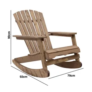 Woodside Aldeby Rocking Adirondack Chair