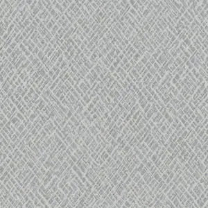 Galerie Air Collection Grey Metallic Crosshatch Effect Textured Wallpaper Roll