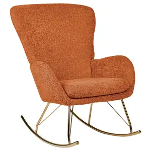 Rocking Chair ANASET Boucle Orange