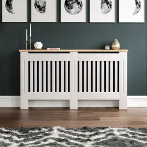 Vida Designs Arlington Large White MDF Radiator Cover