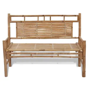 Berkfield Garden Bench 120 cm Bamboo