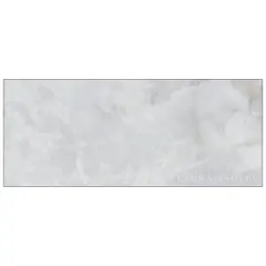 Laura Ashley Gloss Dove grey Onyx Marble effect Glass Self-adhesive Bathroom Splashback (H)25cm (W)60cm