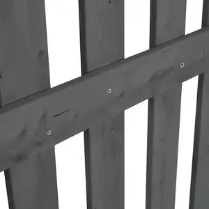 Grey Wooden Garden Fence Gate Single Swing Gate with Latch H 120cm x W 90cm