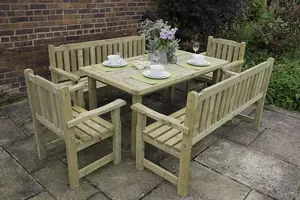 Rosedene Wooden Garden Dining Table