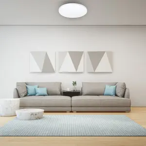 Milagro Ceiling Lamp Siena 72W LED 550 mm Stylish White And Chrome Circular Design Dimmable Including Remote Control