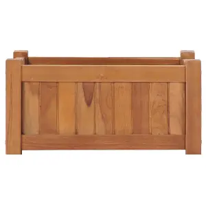 Berkfield Raised Bed 50x25x25 cm Solid Teak Wood