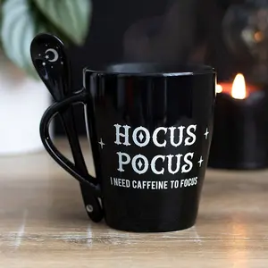 Something Different Hocus Pocus Ceramic Mug Set Black (One Size)