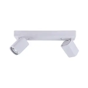 Luminosa Senova Modern 2 Light Twin Ceiling Spotlight, GU10