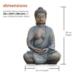 Nixon Buddhas Weather Resistant Stone Garden Statue