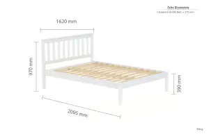 Birlea Denver King Bed Frame In White