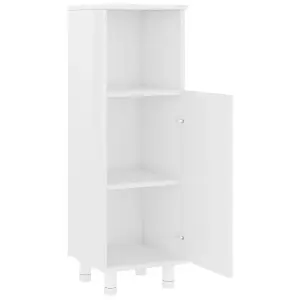 Berkfield 4 Piece Bathroom Furniture Set High Gloss White Engineered Wood