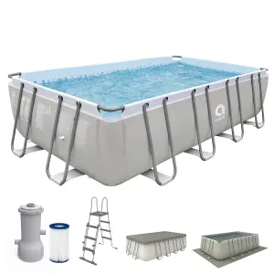 Avenli 18ft x 9ft 2" x 48" Rectangular Above Ground Swimming Pool, Filter Pump & Accessories