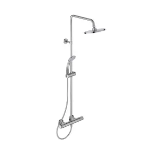 Ideal Standard Gloss Chrome effect Wall-mounted Thermostatic Mixer Shower