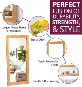 Hallowood Furniture Waverly Oak - Oak Framed Mirror (M1380-L)