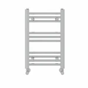 Right Radiators 600x400 mm Straight Heated Towel Rail Radiator Bathroom Ladder Warmer Chrome