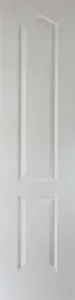 Arched 2 panel Archtop Unglazed Arched White Internal Door, (H)1981mm (W)457mm (T)35mm