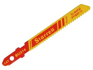 Starrett BU214-5 Multi Purpose Jigsaw Blades 14tpi - 50 x 7.5 x 1mm - Pack of 5