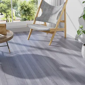 36pcs Rustic Wood Grain Self-adhesive PVC Flooring Grey