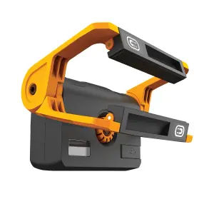 JCB TUFFCLAMP LED Worklight, 1500lm, Rotary Dimming, Adjustable Clamp with Magnets, 20hr Runtime, USB-C, IP65 - JCB-WL-TUFFCLAMP