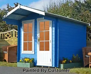 Crinan Log Cabin Home Office Garden Room Approx 7 x 7 Feet