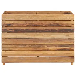 Berkfield Raised Bed 100x40x72 cm Recycled Teak and Steel