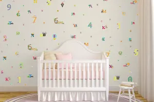 Walplus Combo Kids - Learning is Fun Wall Sticker PVC