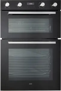 Cooke & Lewis Cleldo105 Built-In Double Oven - Mirrored Black