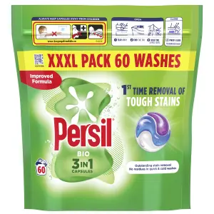 Persil Bio 3-in-1 Fresh Washing capsules, 1.9kg, Pack of 60