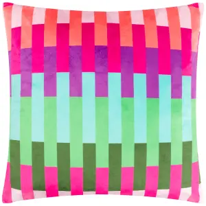 Heya Home Dashing Abstract Velvet Feather Filled Cushion