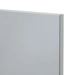 GoodHome Alisma High gloss grey Slab Door & drawer 400mm