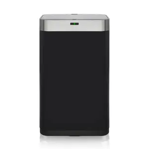 Steel Motion Sensor Rubbish Bin - 75L Black