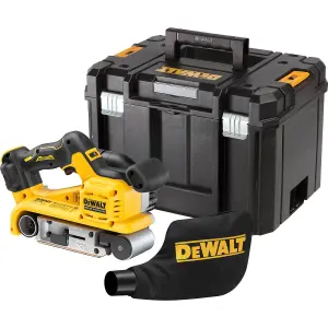 Dewalt 18v DCW220NT Cordless Brushless XR Belt Sander 75mm  + Tstak + 3 Sheets