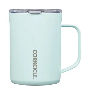 Travel Coffee Mug Stainless Steel Triple Insulation 475ml/16oz Gloss Powder Blue