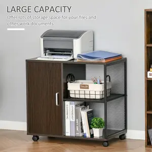 Kevinisha Mobile File Cabinet Brown