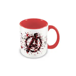 Avengers Shattered Logo Mug White/Red (One Size)