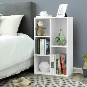 Arkwright 5 Grid Bookcase White